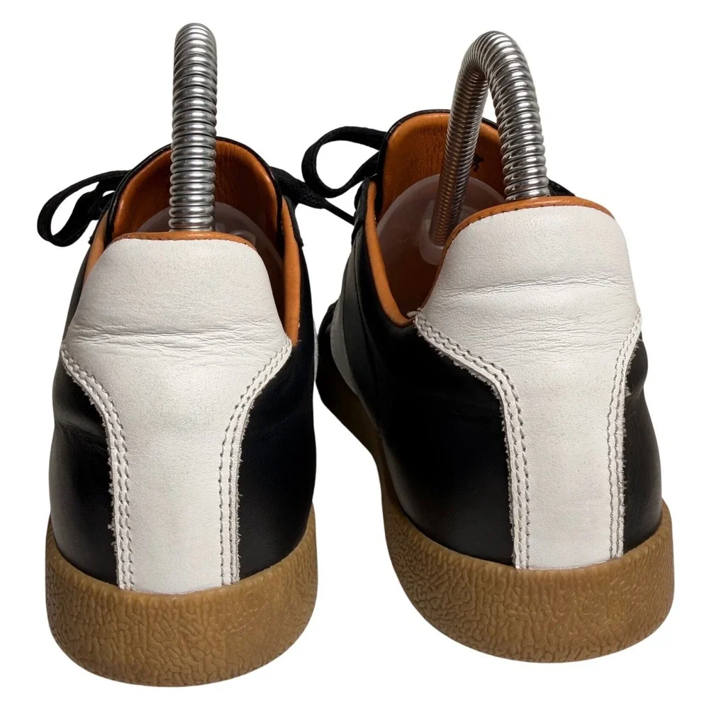 Beckett Simonon Morgen GAT Leather‎ Sneakers Black White Gum Sole 7.5